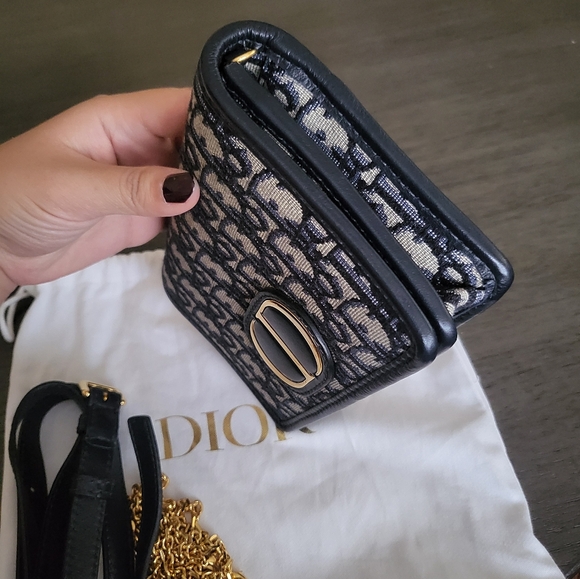 Christian Dior 2-1 30 Montaigne Pouch Oblique Jacquard - Picture 4 of 9
